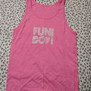 Pink 'Fun Boy' Tank Top